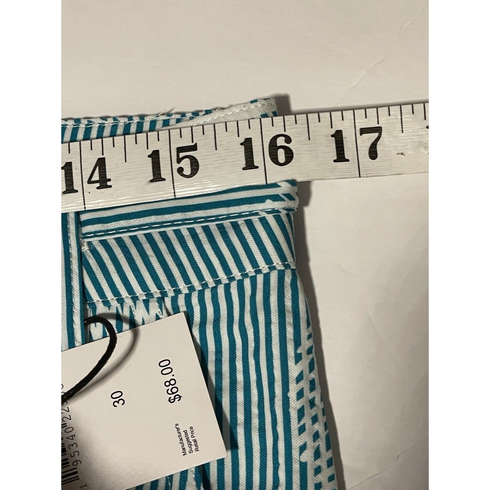 Dreamland Men's Aqua‎ Stripe Shell Shorts Size 30 - Picture 6 of 8